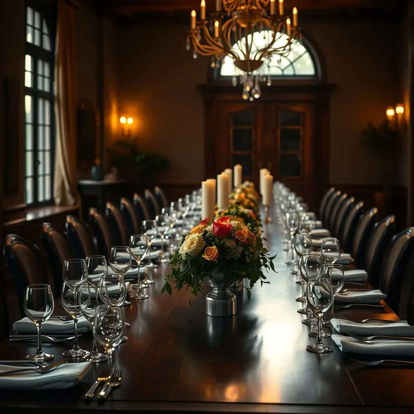 Arrange a private dinner for 10